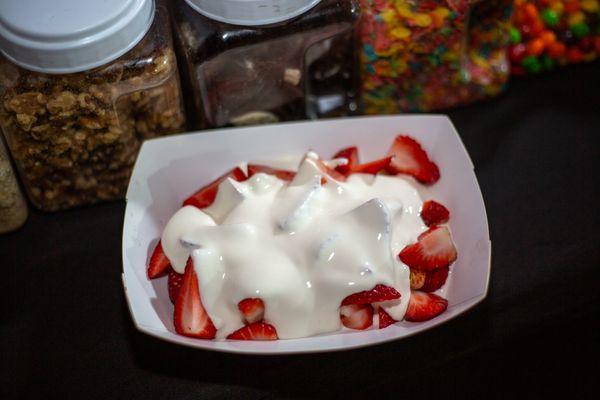 FRESAS CON CREMA