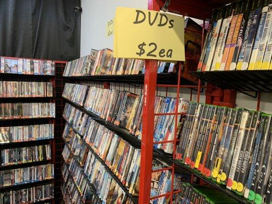 $2 DVDs ...$5 Blu-rays