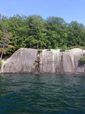 40ft cliff jump!! Yep I did that. Only way to get there is by boat.