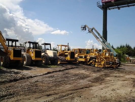 Telehandlers , Compactor vibrator rollers and more is at our yard waiting for a new home.