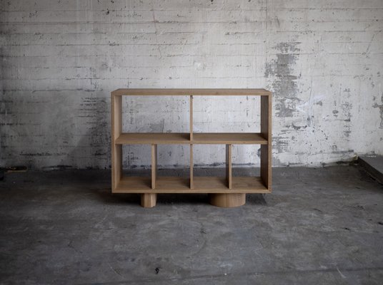 Custom wood furniture. Bespoke cabinet in solid white oak