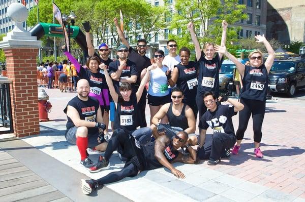 Be Fit JC Team at the Jersey City Challenge Race...