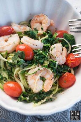 Lemon shimp and spinach tomato.