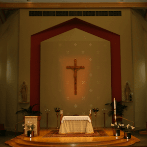 The sanctuary at St. Peter Parish, Spokane, WA.