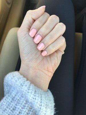 Peach Gel Nails!