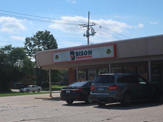 Strip mall storefront.