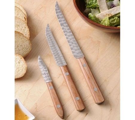 Paring, sandwich, slicing knife set.