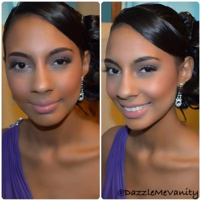 Dazzle me vanity, prom client