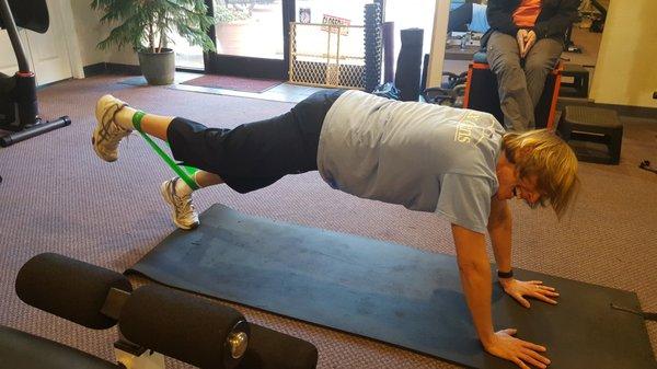 Yet another plank variation on PLANKSgiving!