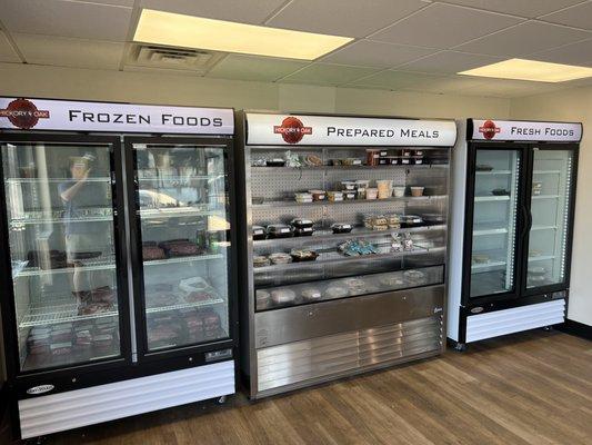 We offer homemade prepared foods, refrigerated or frozen.