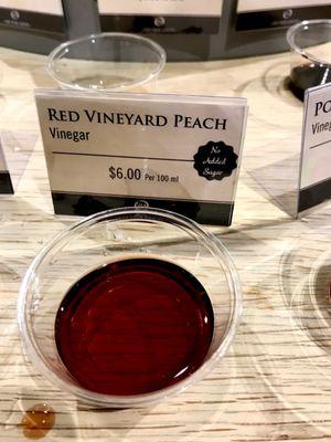 Red Vineyard Peach Vinegar (sweet/acidic/fantastic depth)