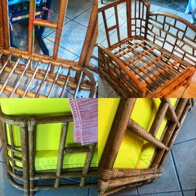 Stripping & Refinishing: Bamboo chair