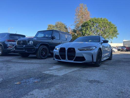 2 nice European cars in the shop today.