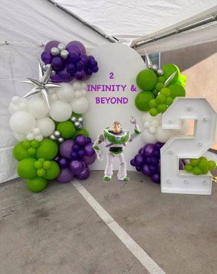 2 Infinity and Beyond Backdrop Decor