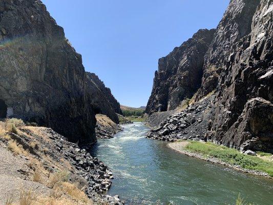 Almost near Thermopolis...some of the best views along Wind River Canyon.