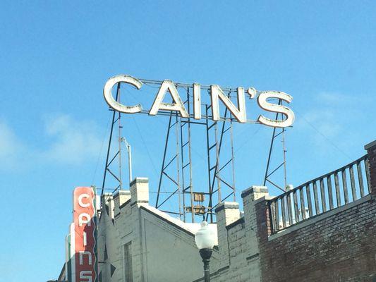 Right across the street from the historic Cain's Ballroom.