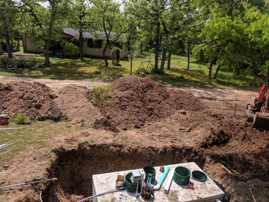 Aerobic Septic Install