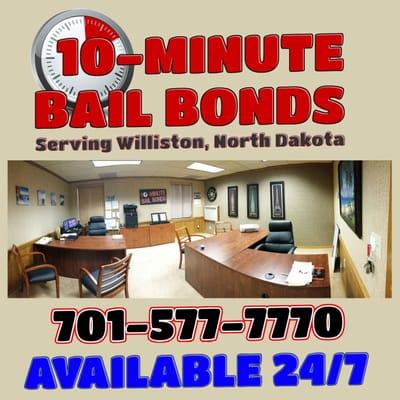 Our convenient office in the Plainsman Building at Main & 4th Street in downtown Williston.