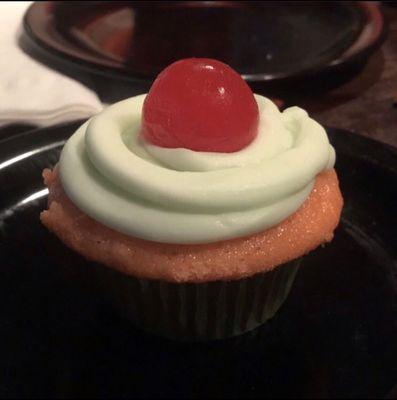 Cherry Limeade.  Cherry cupcake with Real Lime buttercream frosting.