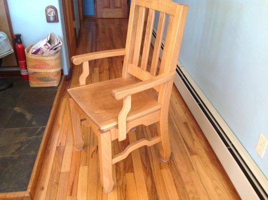 Oak dining chair