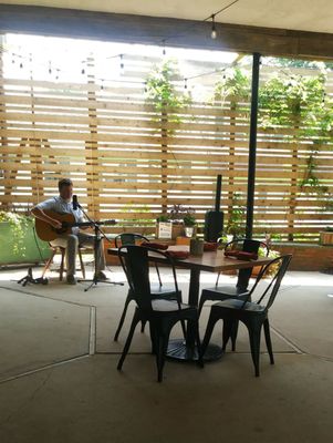 Live music on the patio