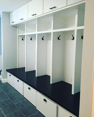 Mud room cubbies