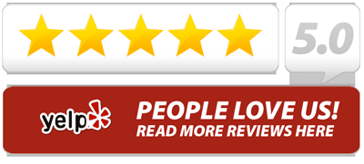 WE ARE 5 STARS ON YELP - Read our Reviews