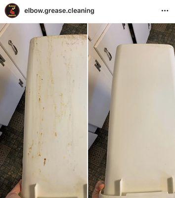 Kitchen trash, before and after