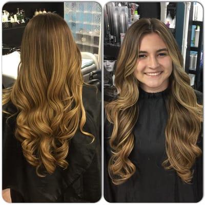 Balayage on level 6 natural base