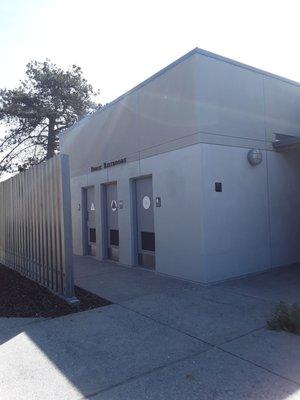 Restrooms at the visitors center