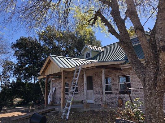 House Remodel! Reconfigured the front porch roof.