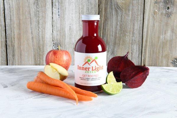 Get Rooted - 
Carrot, Apple, Beet, Lime