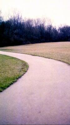 The back curve of the jogging path