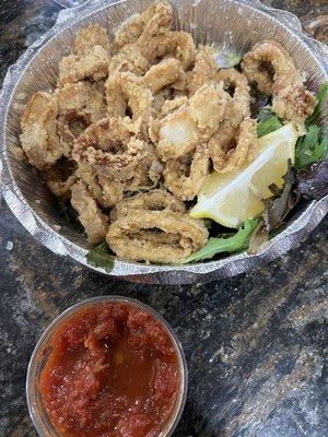 Fried calamari.