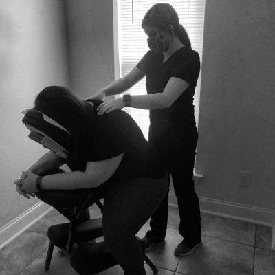 Contact us for your mobile massage needs! Our Licensed Massage Therapists will bring massage chairs to your office for a day of pampering.