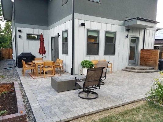 Paver patio.