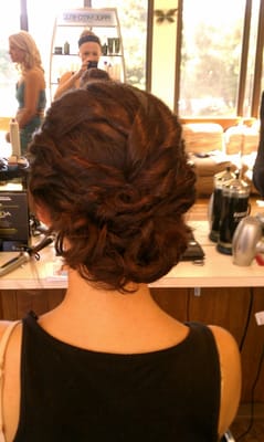 Wedding updo by Krysten