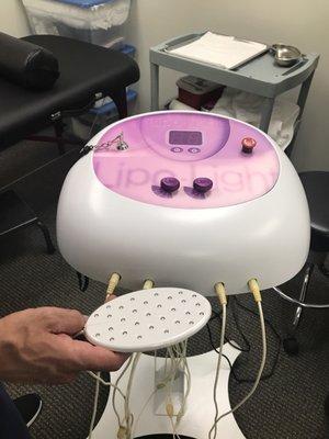 Lipo light for weight loss. This thing melts away fat! You should see the before and after pics in the office.