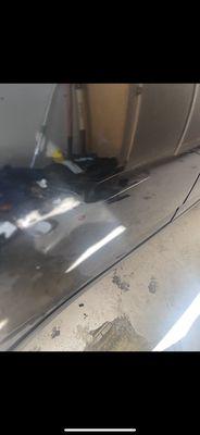 Car with paint damages