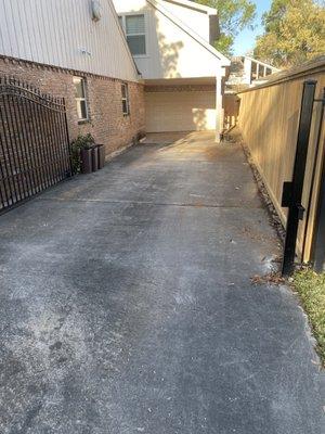 Driveway before and after.