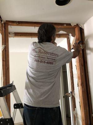 Demo bedroom entry.