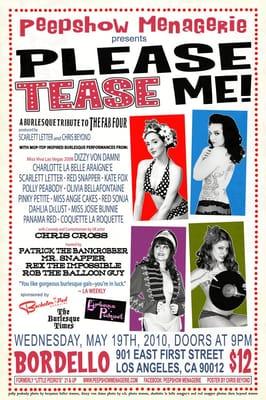 PEEPSHOW MENAGERIE presents PLEASE TEASE ME! - May 19th, 2010