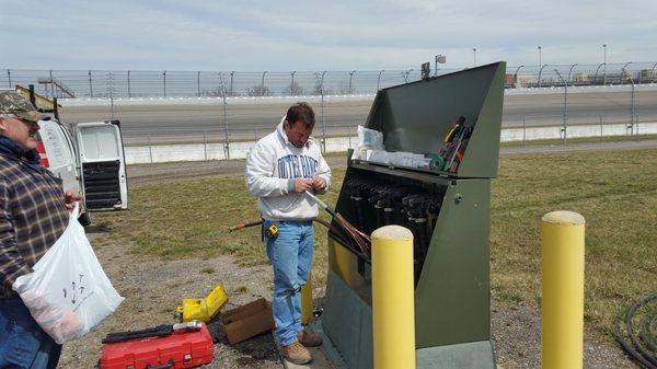 High voltage feeds for New MIS Bathrooms