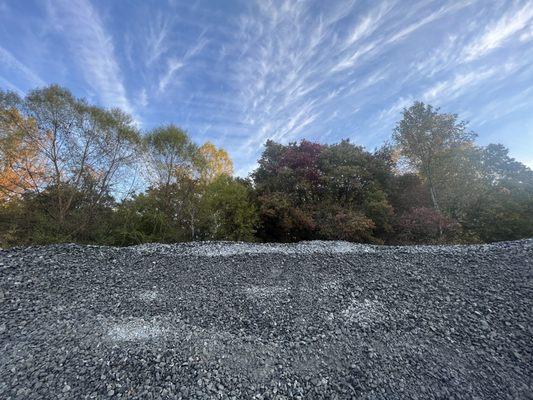 #57 gravel and a blue sky