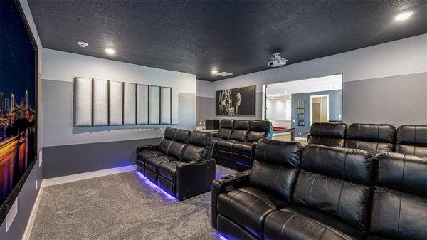 Relax in your own home theater