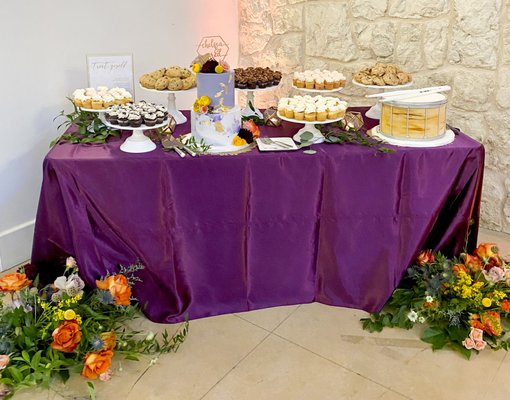 July '21 wedding celebration dessert spread!