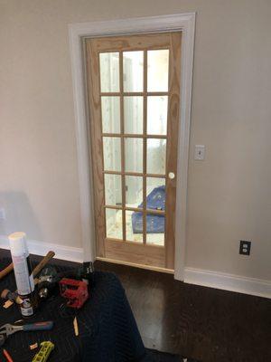 New door install