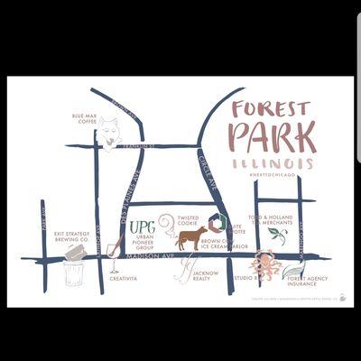 Awesome map of Forest Park!