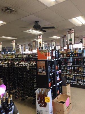 Quite a selection of wines. Large store with lots of choices