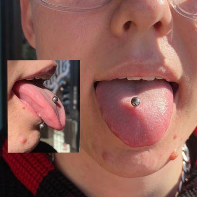 tongue piercing